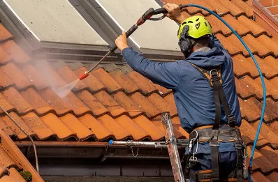 Démoussage et hydrofuge de toiture à Fosses